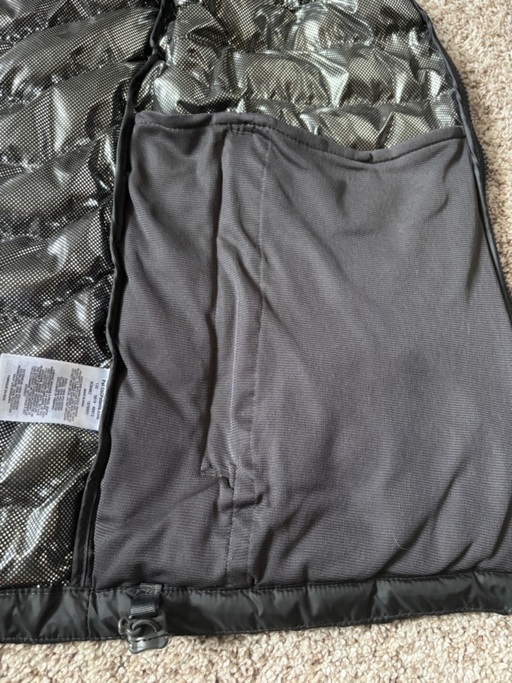 Columbia Men's Omni-Heat White Out Puffer Vest Flax/Black Lightweight Medium - Picture 8 of 10